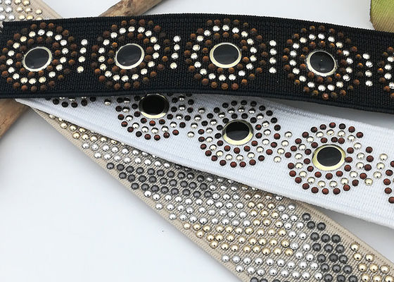 China Bandas elásticas decorativas de la perforación caliente del círculo, ajuste elástico decorativo HB37 proveedor