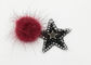 Cinco - el bordado acentuado de la flor de la estrella remienda conveniente para la ropa de las muchachas de moda proveedor