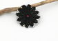 Pequeños remiendos del bordado de la flor del color negro, remiendos del Applique del bordado proveedor