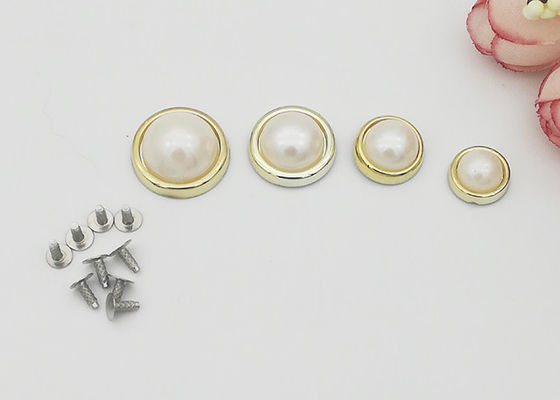 China El remache decorativo de la perla semicircular dirige ambiental resistente de la abrasión plateado proveedor