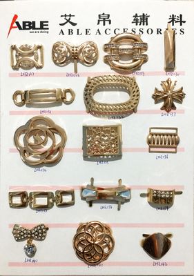 China Hebilla de oro de la aleación del cinc de los accesorios para las piezas del zapato, hebillas del zapato de la danza proveedor